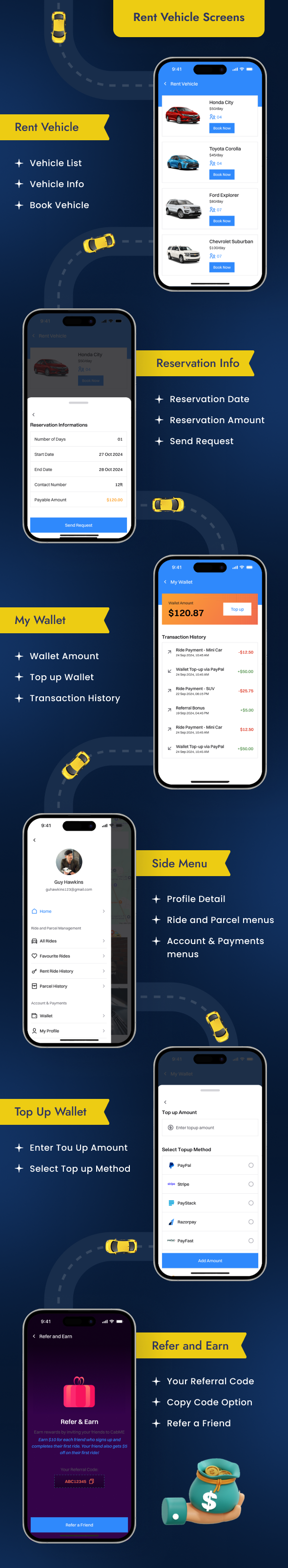 تطبيق تاكسي جاهز مثل أوبر وكريم - أفضل تطبيق كامل لحجز السيارات والسائقين