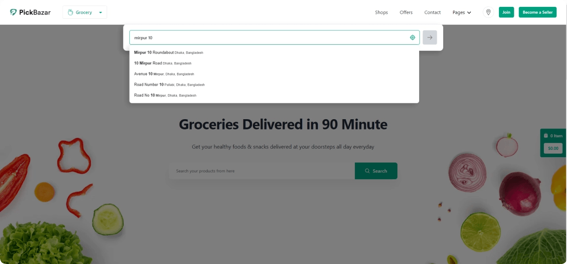 PickBazar: قالب موقع تجارة إلكترونية سريع ومتعدد الاستخدامات مبني بتقنيات React وNext.js - CODEVAY