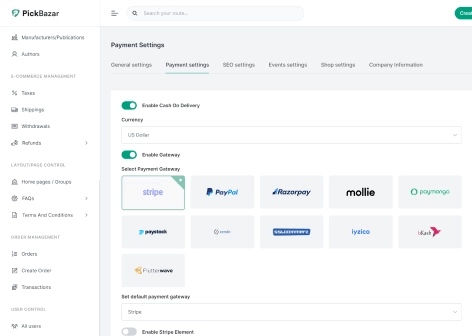 PickBazar: قالب موقع تجارة إلكترونية سريع ومتعدد الاستخدامات مبني بتقنيات React وNext.js - CODEVAY