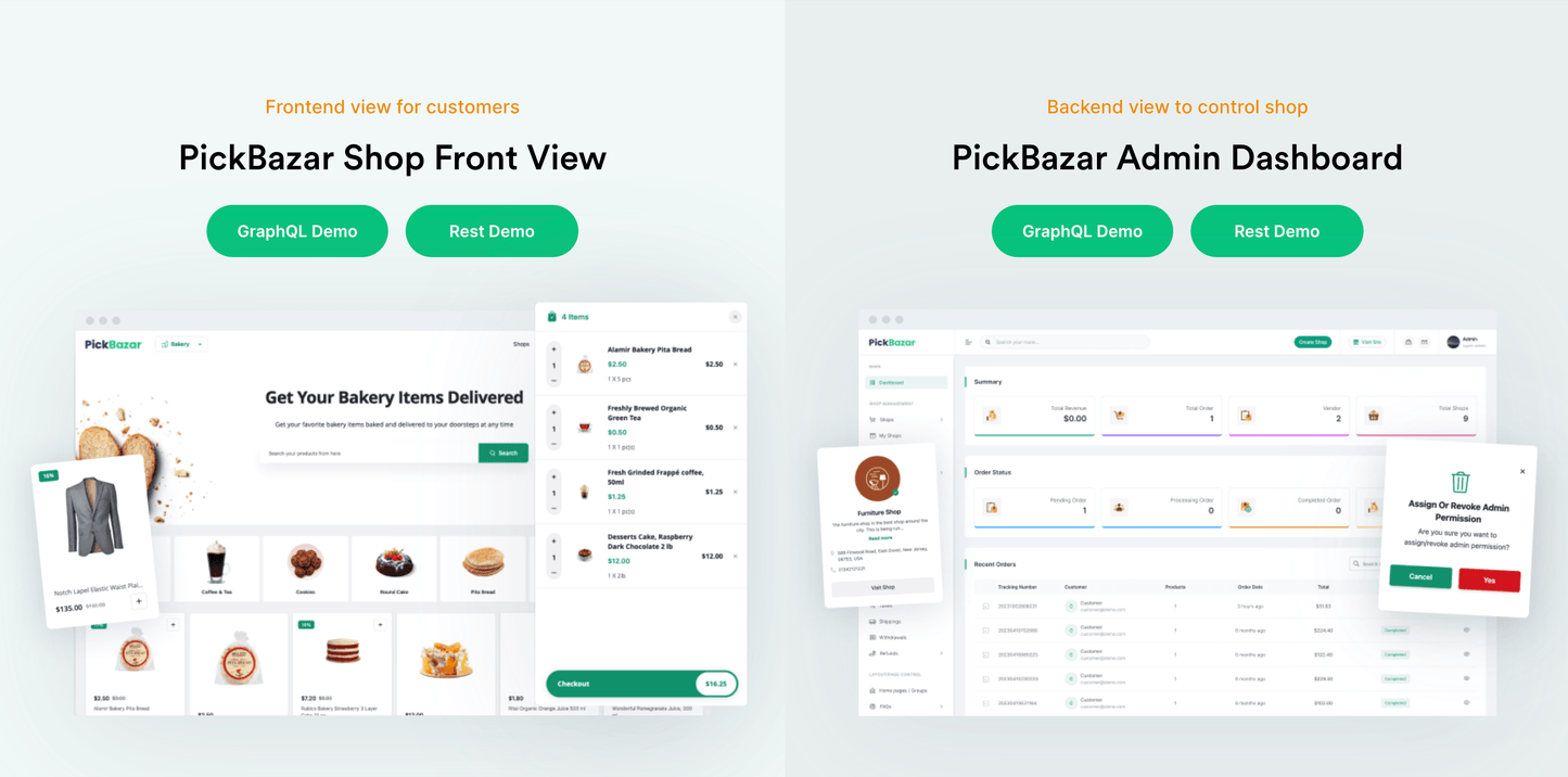 PickBazar: قالب موقع تجارة إلكترونية سريع ومتعدد الاستخدامات مبني بتقنيات React وNext.js - CODEVAY