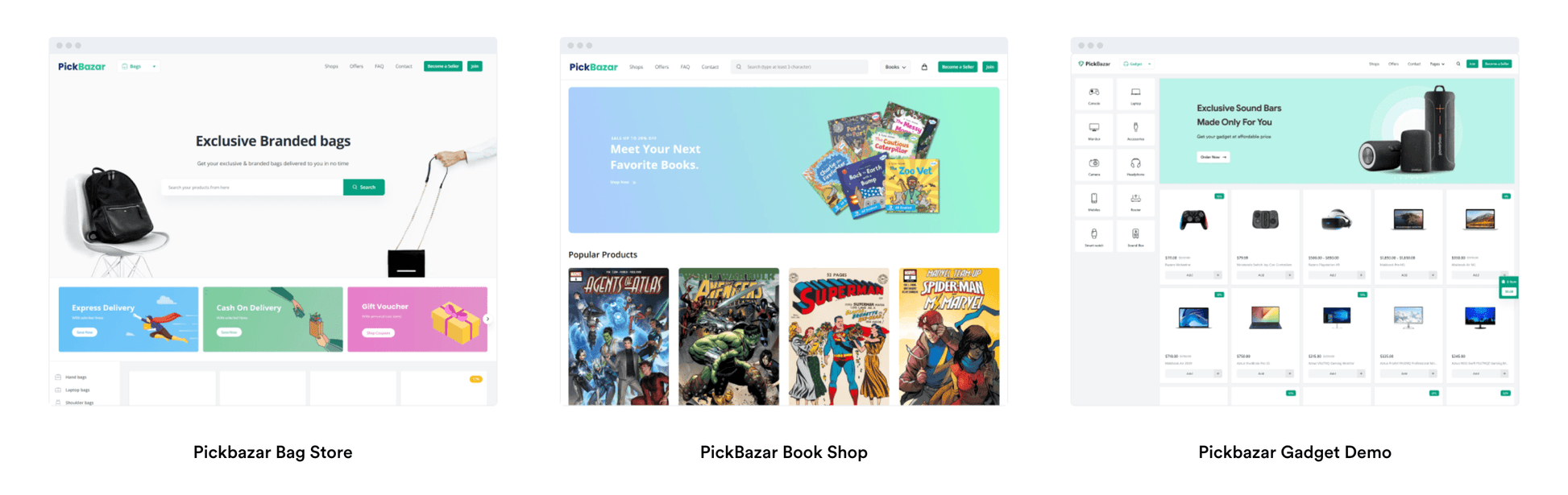 PickBazar: قالب موقع تجارة إلكترونية سريع ومتعدد الاستخدامات مبني بتقنيات React وNext.js - CODEVAY